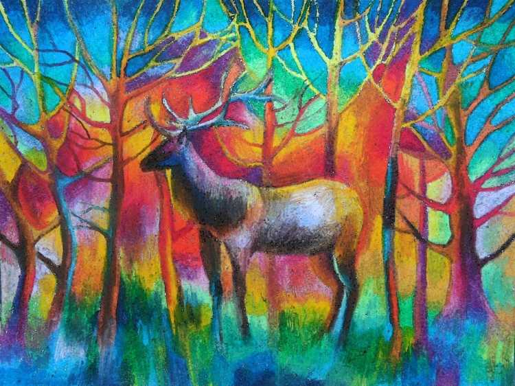 Картины масляной пастелью