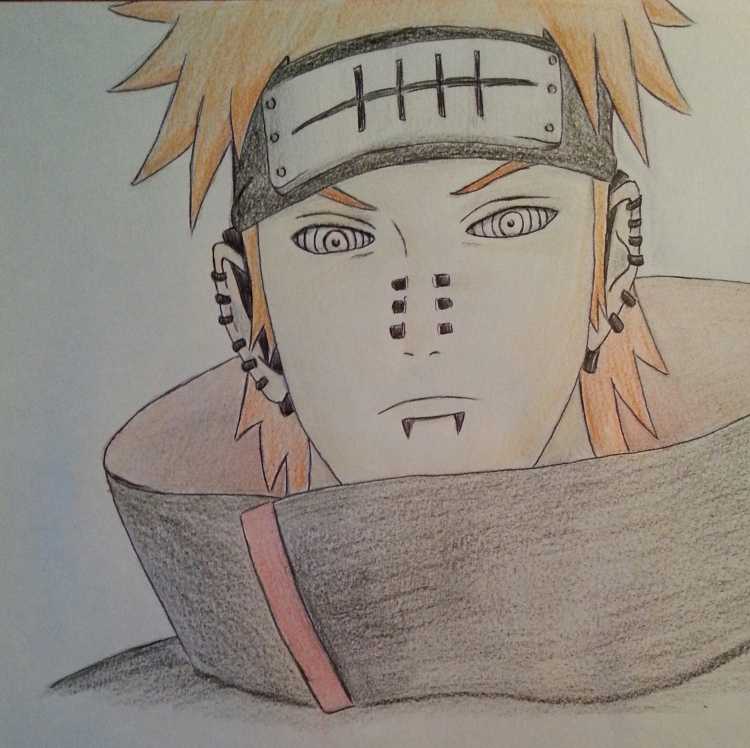 Пейн рисоввать из Наруто