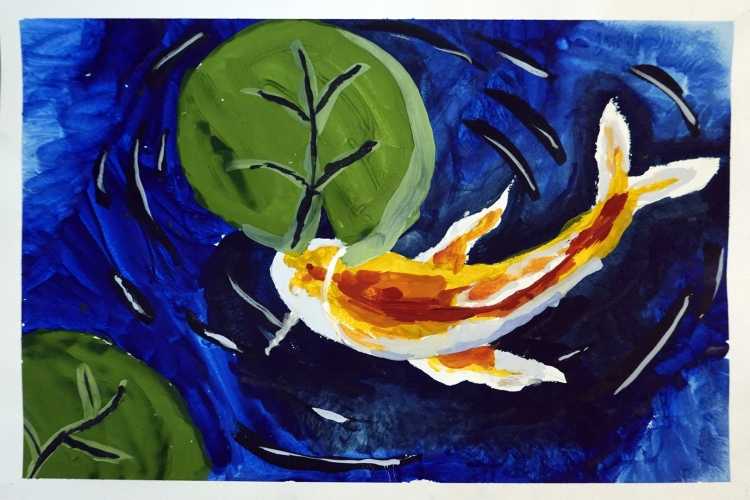 Рисунки на свободную тему гуашью