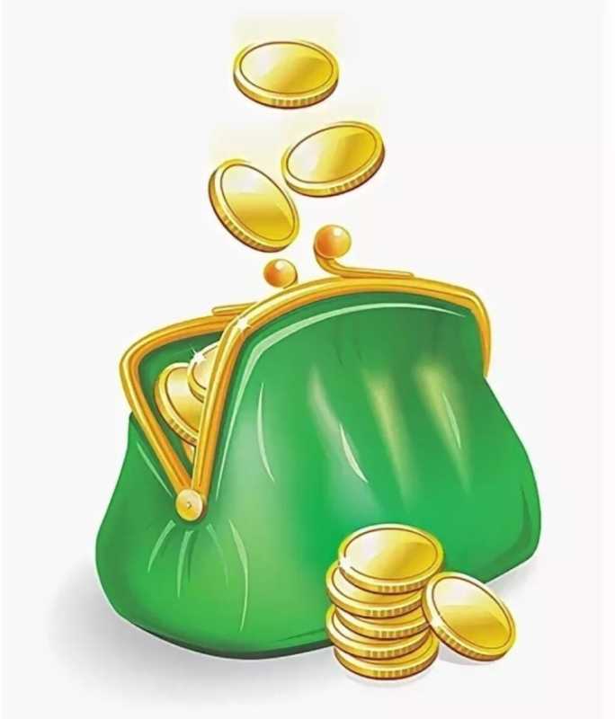 Кошелек с деньгами