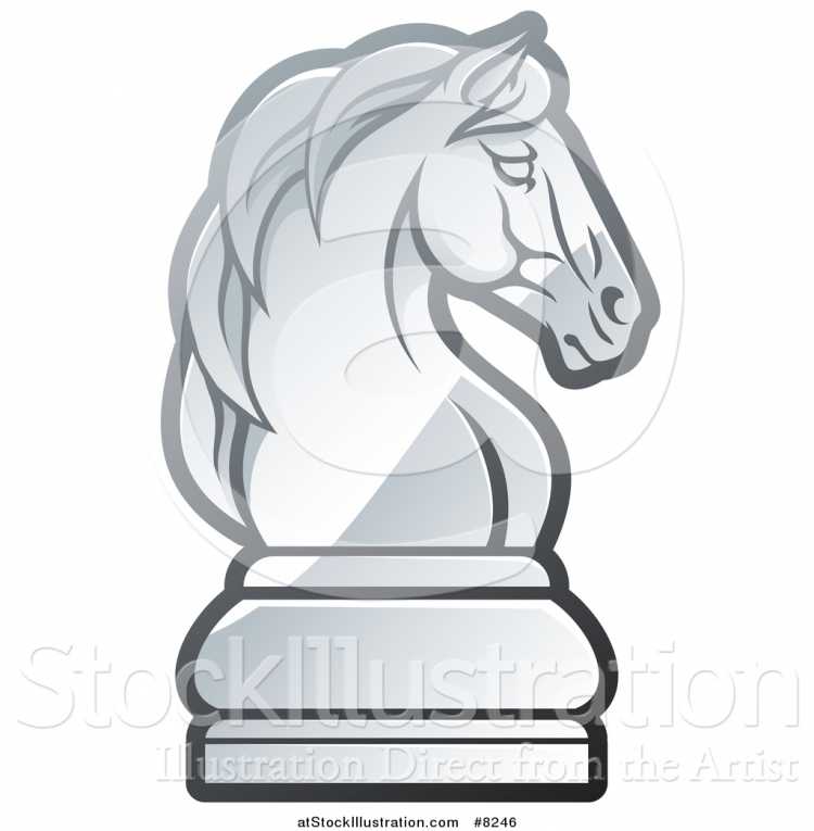 Шахматный конь тату