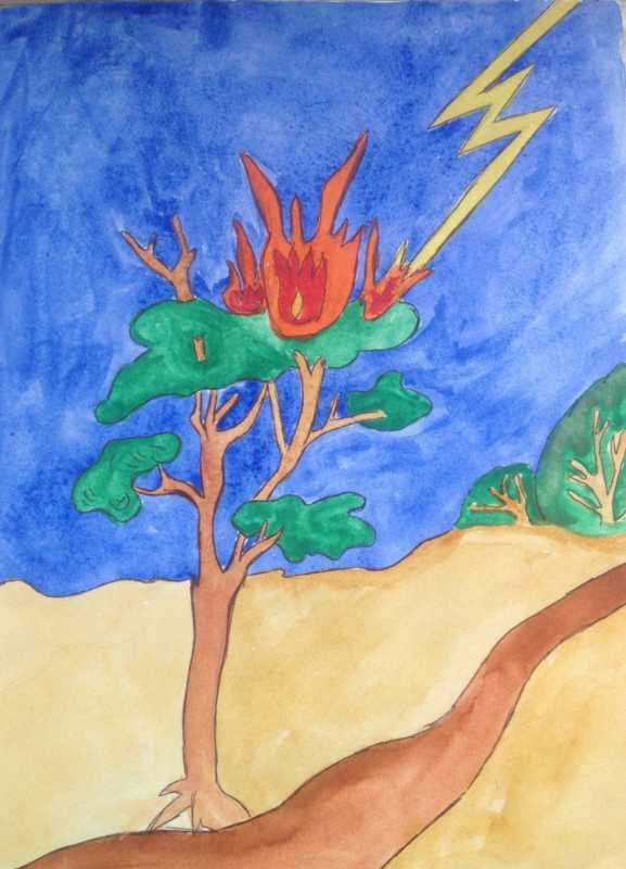 Пластилинография огонь