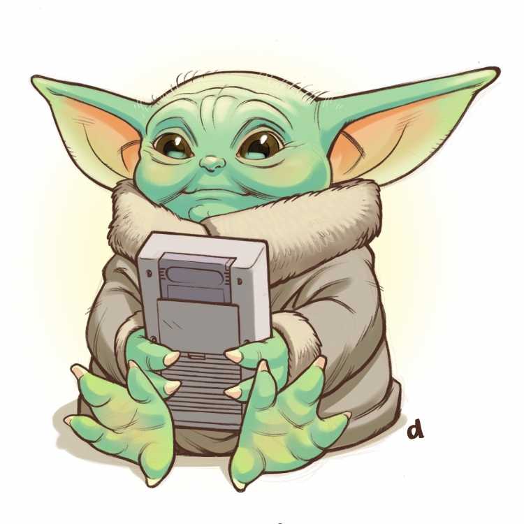 Бейби йода арт милый
