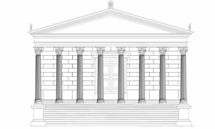 Храм Артемиды Эфесской отмывка фасад