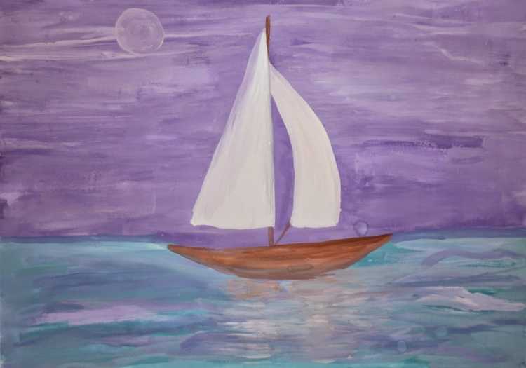 Картина маслом море для начинающих