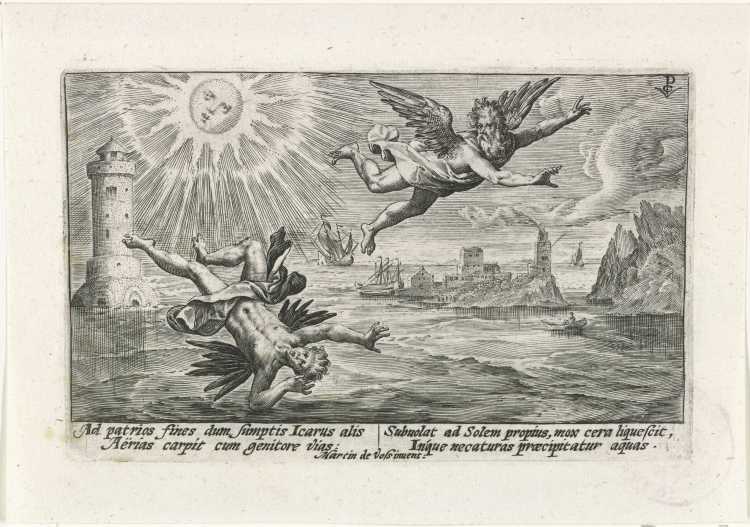 Карло Сарацени. «Падение Икара»