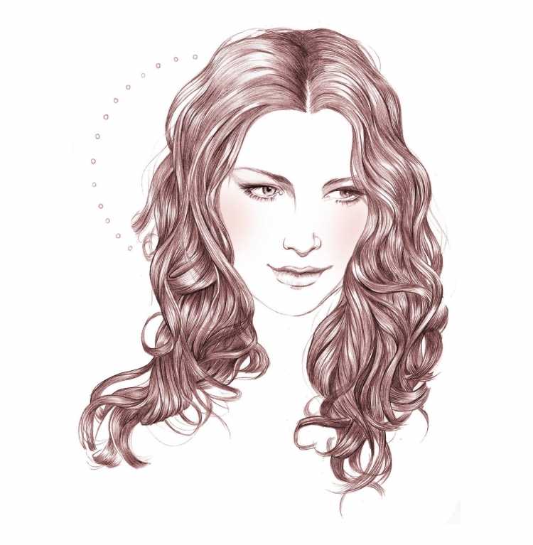 Рисование локонов