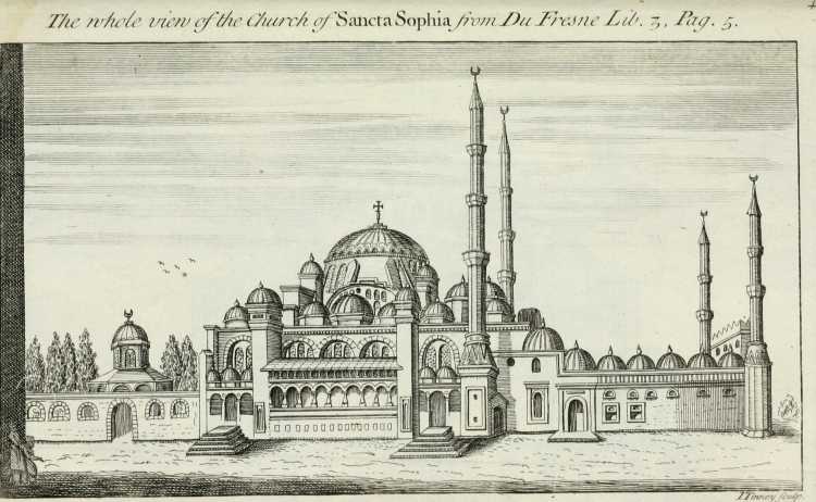 Храм Святой Софии в Стамбуле рисунок