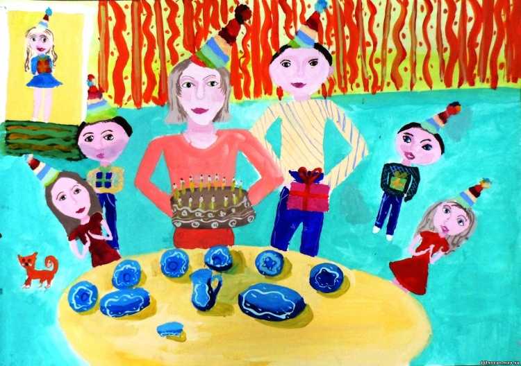 Семейные традиции вектор