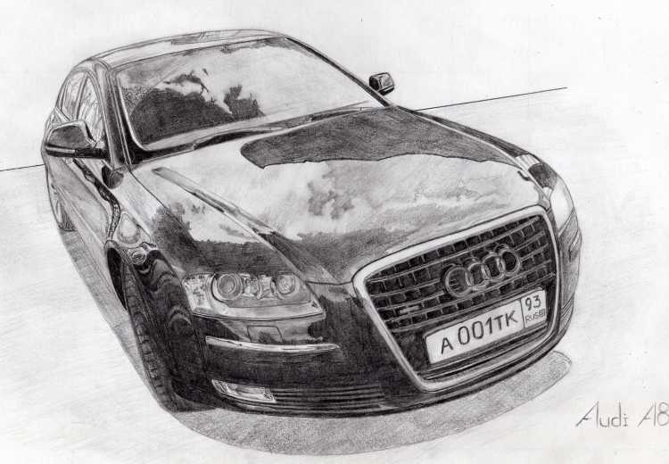 Раскраски машины Ауди рс7