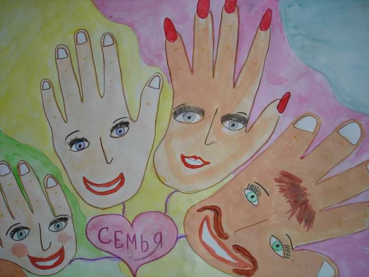 Семья рисунок