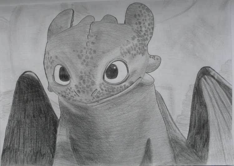 Беззубик рисунок карандашом