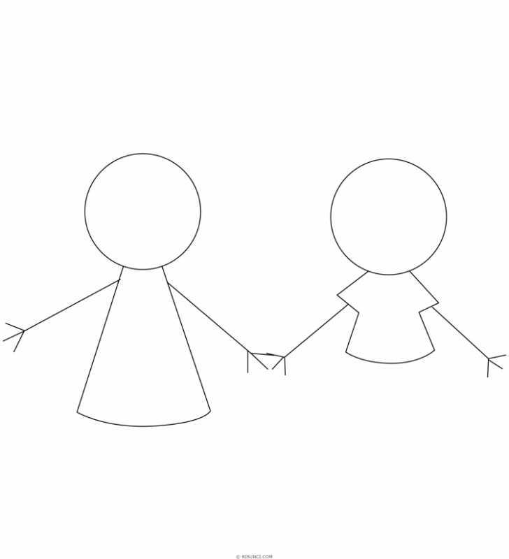 Поэтапное рисование дружбу