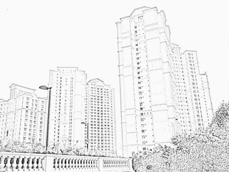 Эскизы многоэтажных домов