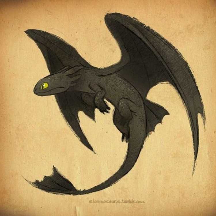 Драконы Беззубик и дневная фурия