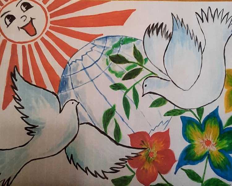 День мира рисунки