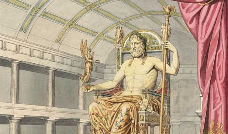 Статуи древней Греции Зевс