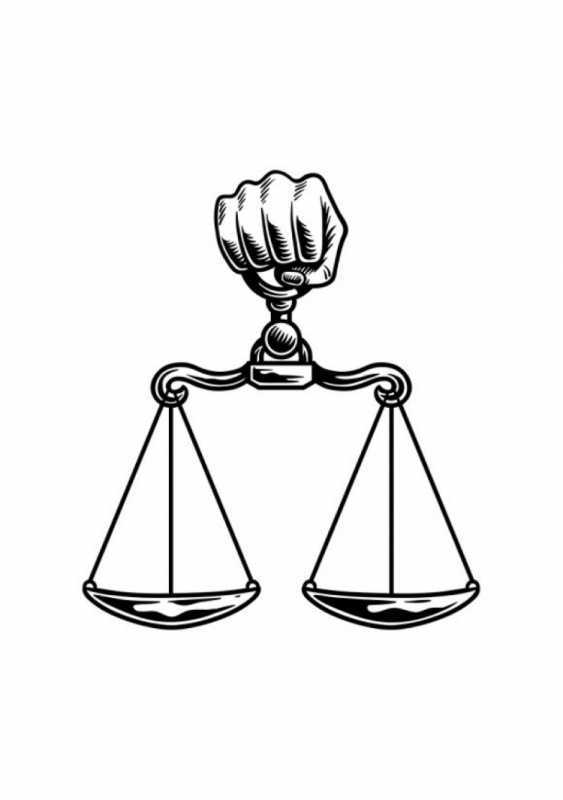 Весы Адвокатские вектор