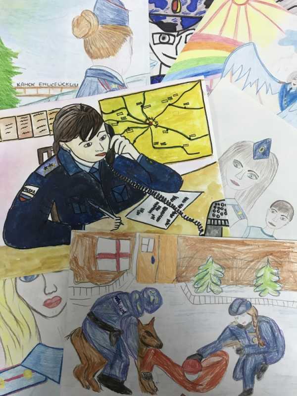 Рисунки детей про полицию на конкурс
