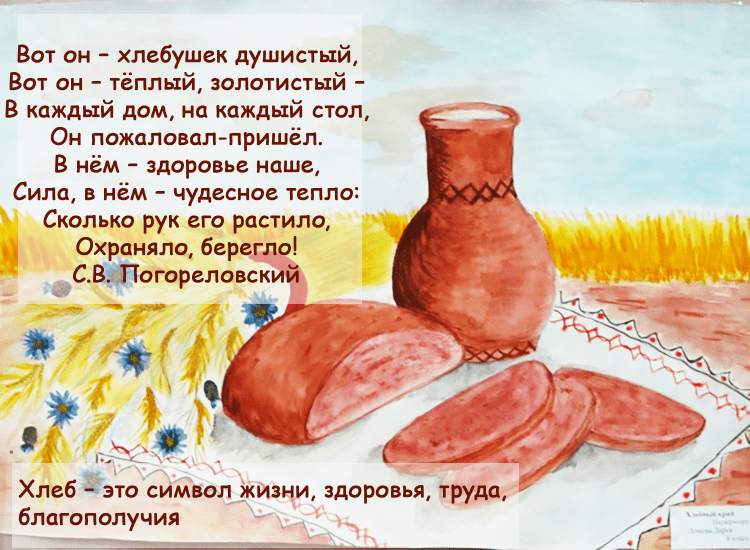 Рисование хлебобулочные изделия