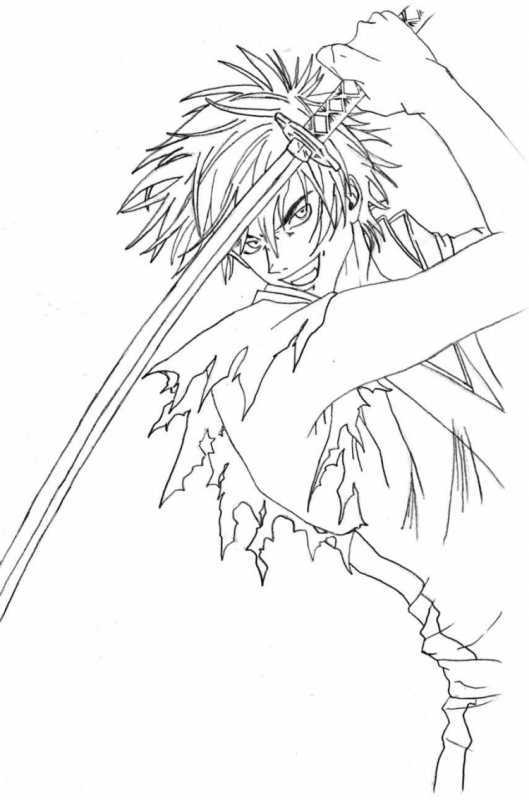 Раскраска демон