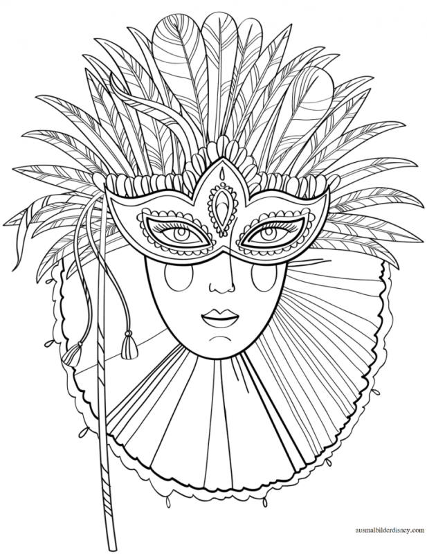 Карнавал раскраска