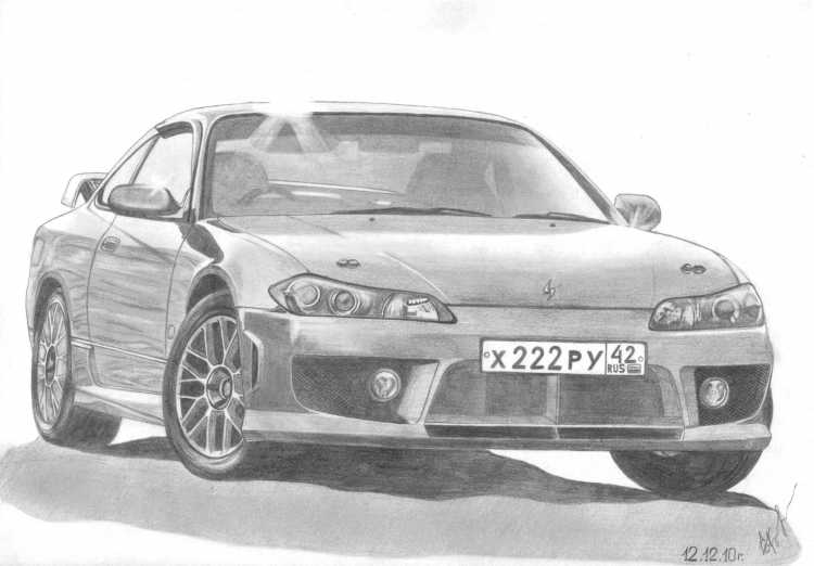 Nissan Silvia s15 рисунок