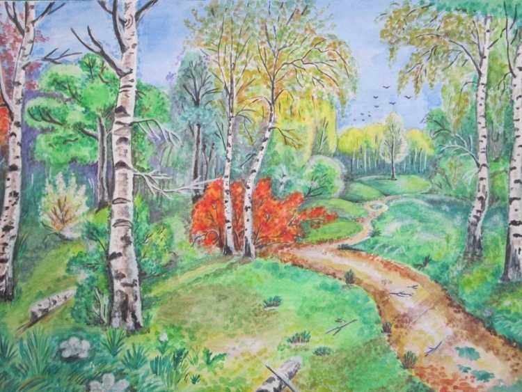 Рисунок на тему природа родного края