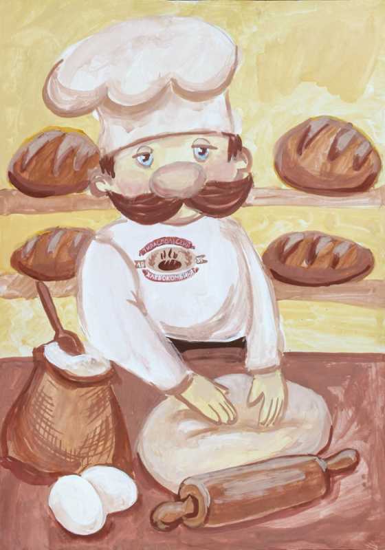 Рисование хлебобулочные изделия