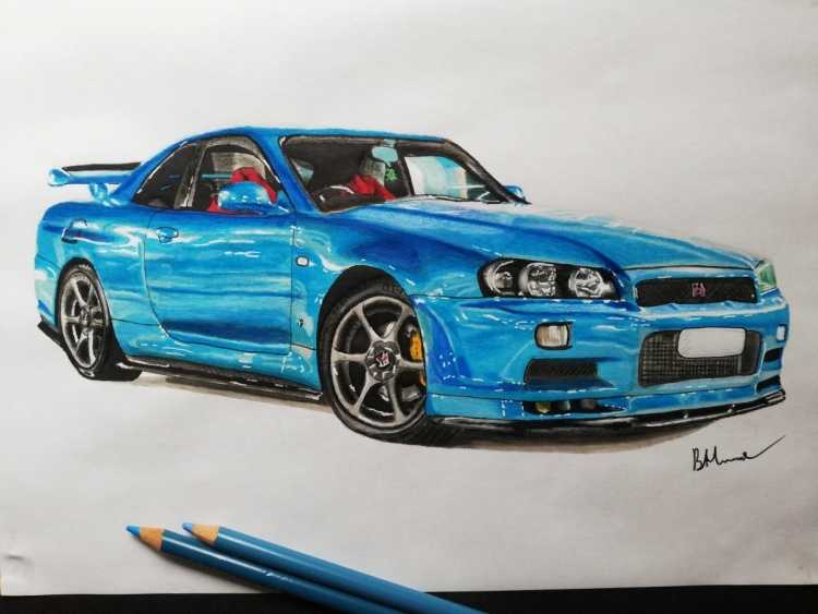 R34 Skyline рисун5