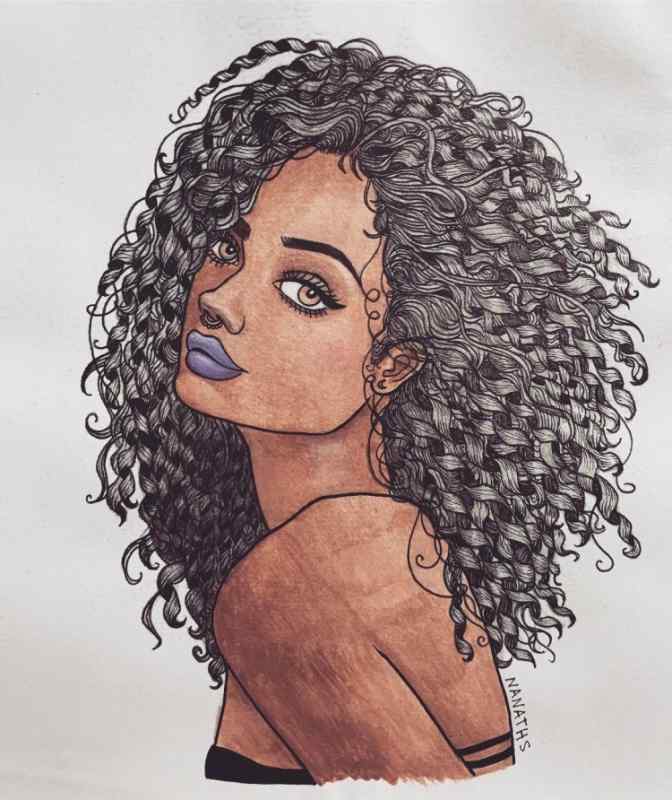 Мультяшные кучерявые девочки