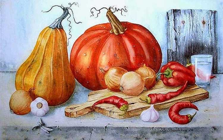 Натюрморт с тыквой