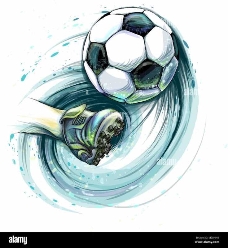 Футбол живопись