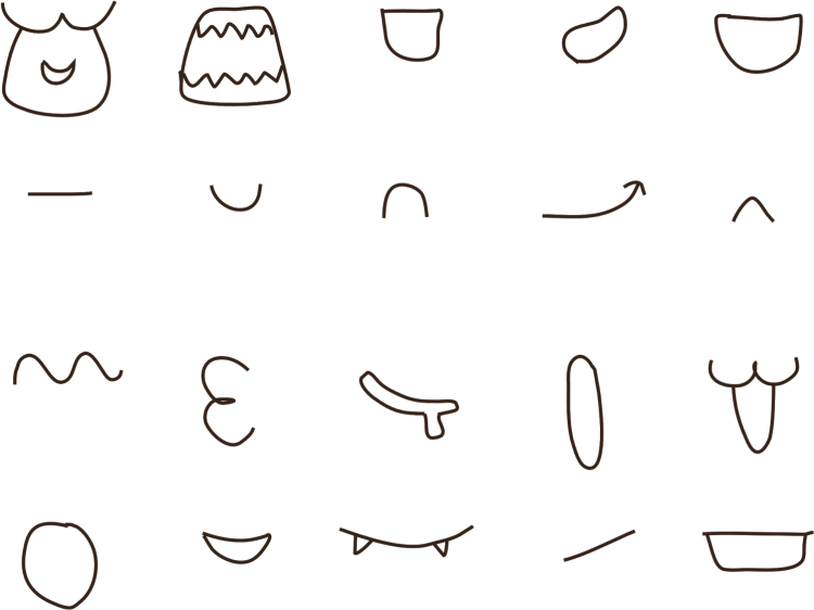 Рот для рисования Чиби