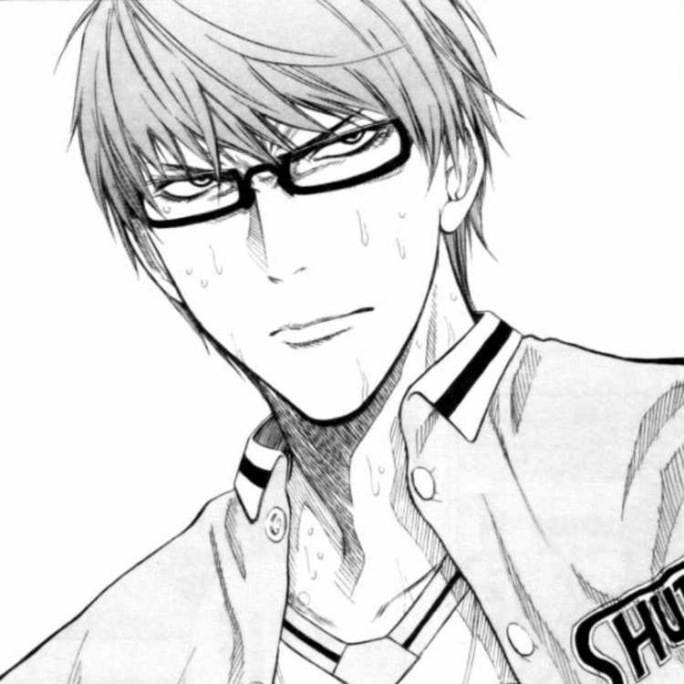 Арт баскетбол Куроко Куроко карандашом