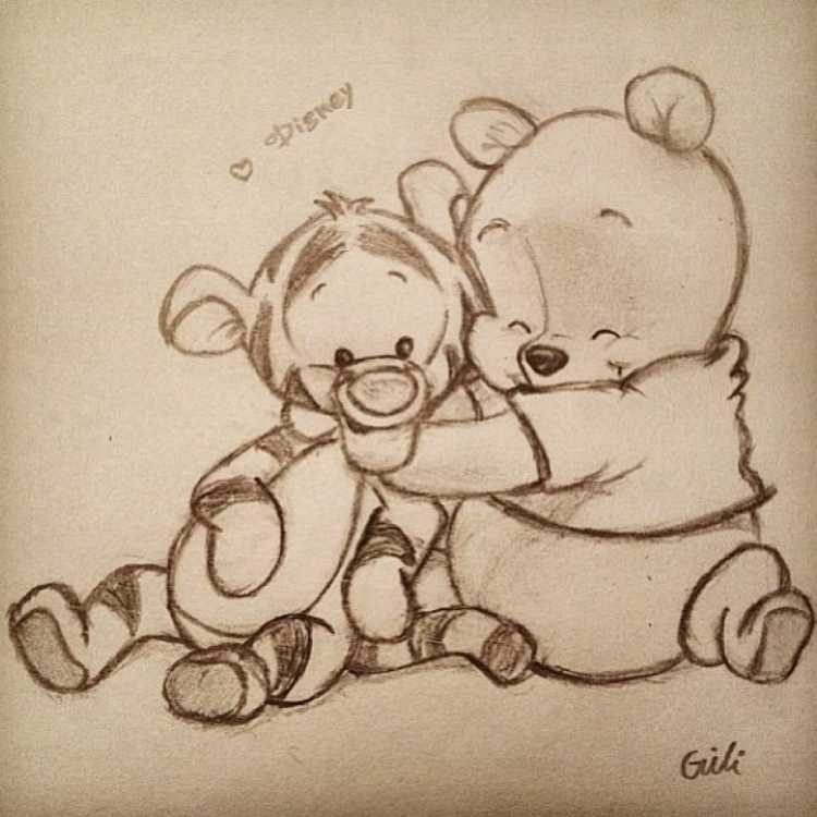 Рисунки для срисовки Дружба