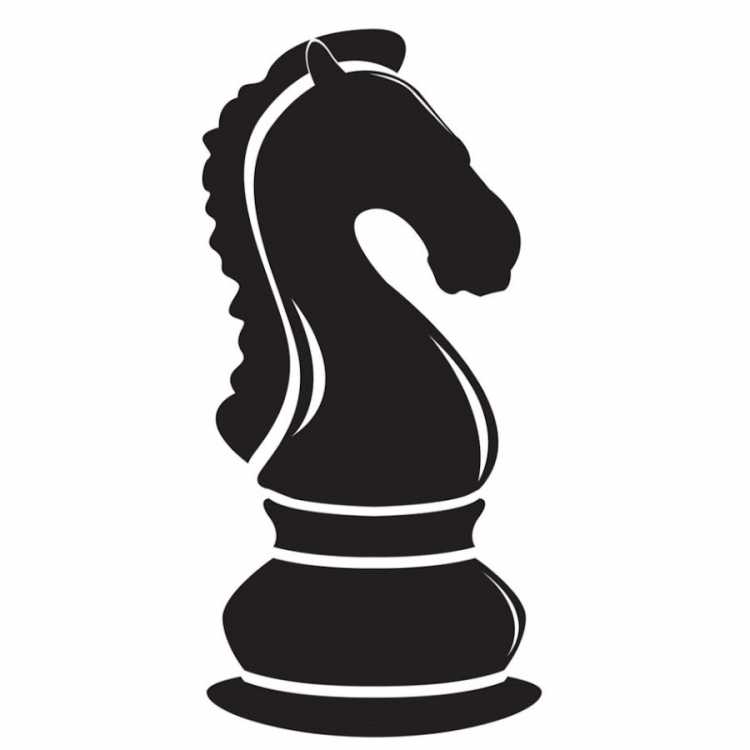 Шахматный конь раскраска