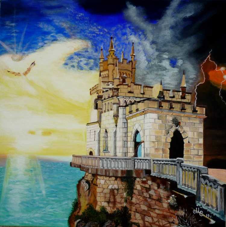 Ласточкино гнездо Крым живопись