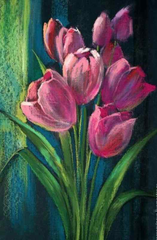 Тюльпаны Виолет пастель