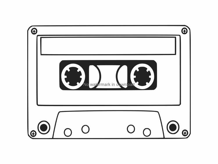 Аудиокассета стильные изображения