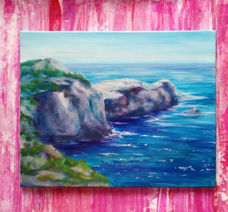 Нарисовать морской пейзаж 3 класс