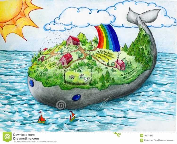 Рисунок на тему остров