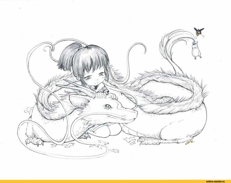 Унесенные призраками Наброски Миядзаки