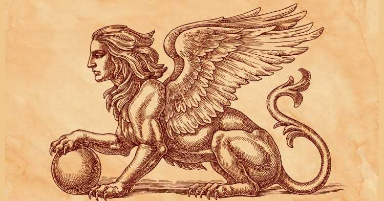 Мифические существа древней Греции сфинкс