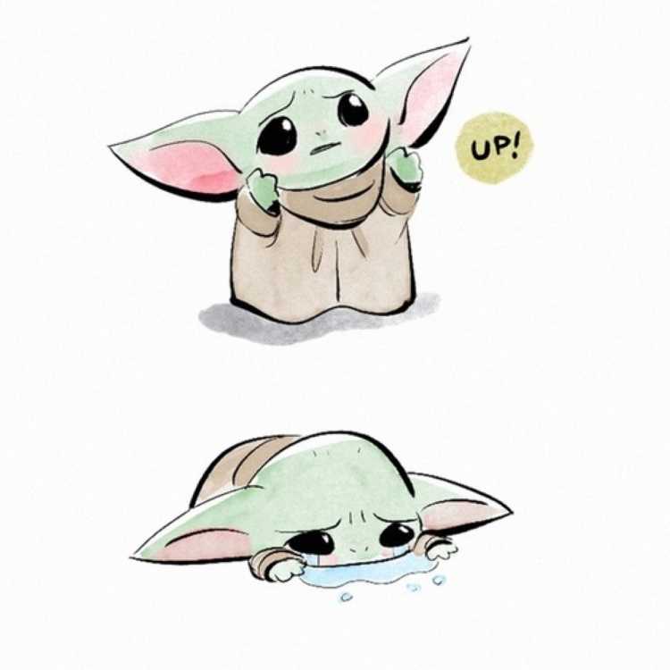 Йода нарисованный милый