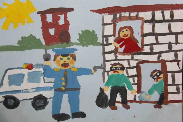 Полиция глазами детей конкурс рисунков