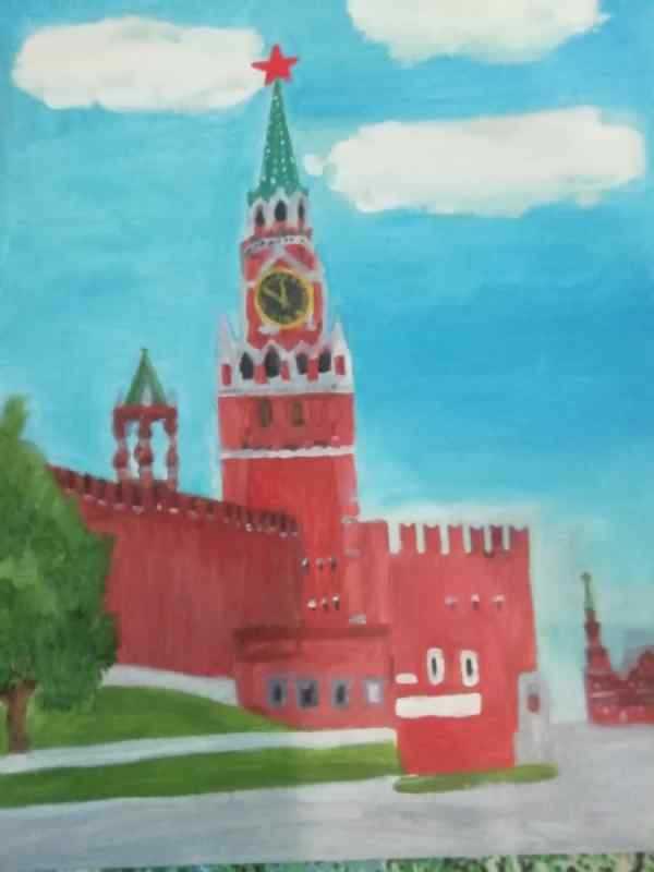 Московская Кремль картина Башин