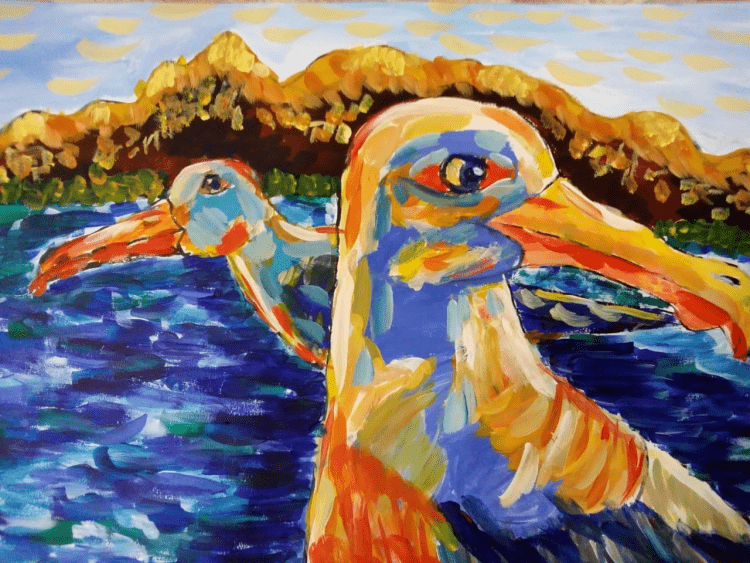 Рисунки на свободную тему красками