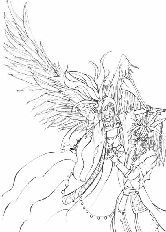 Раскраски для девочек аниме