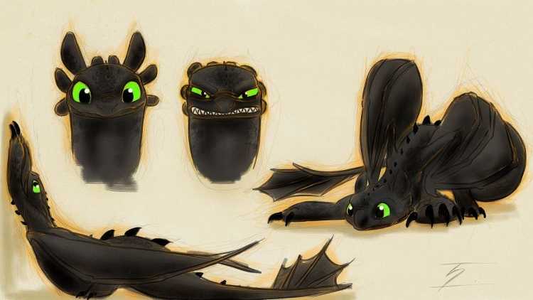 Крылья дракона ночной фурии